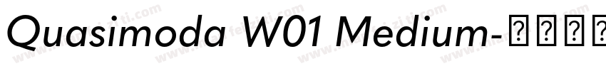 Quasimoda W01 Medium字体转换